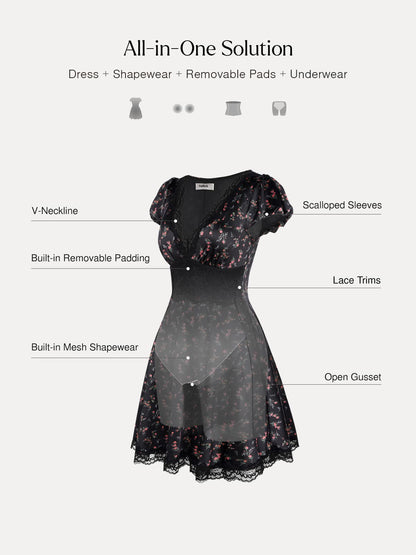 Juliette Lace Sculpting Mini Dress - BYS