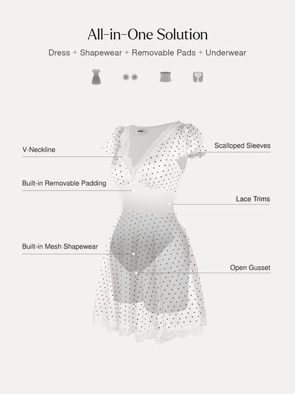 Juliette Lace Sculpting Mini Dress - BYS