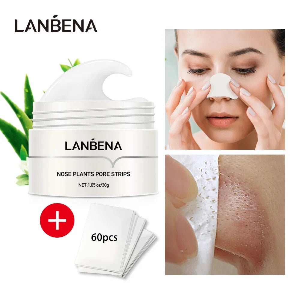 LANBENA Face Mask Blackhead Remover Skin Care Nose Mask Pore Strip Deep cleaning Peeling Acne Treatment Facial Mask - BeyoutifulSpot®
