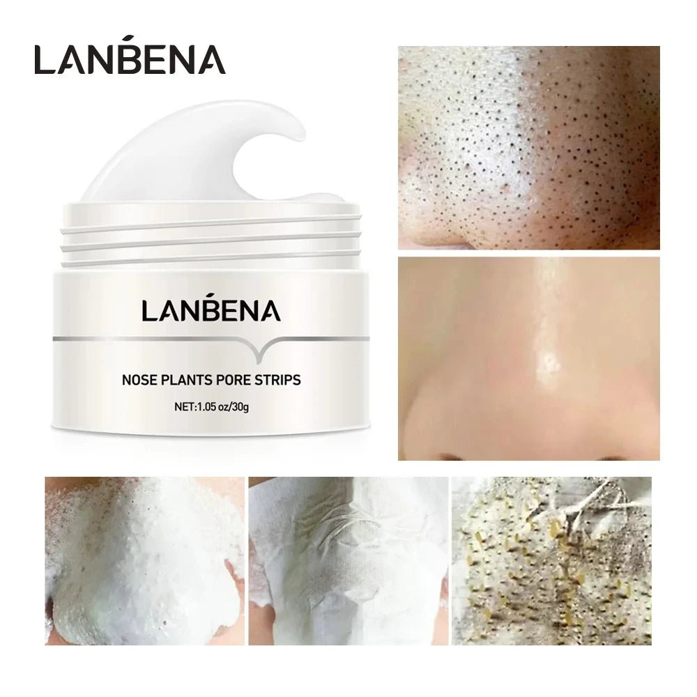 LANBENA Face Mask Blackhead Remover Skin Care Nose Mask Pore Strip Deep cleaning Peeling Acne Treatment Facial Mask - BeyoutifulSpot®