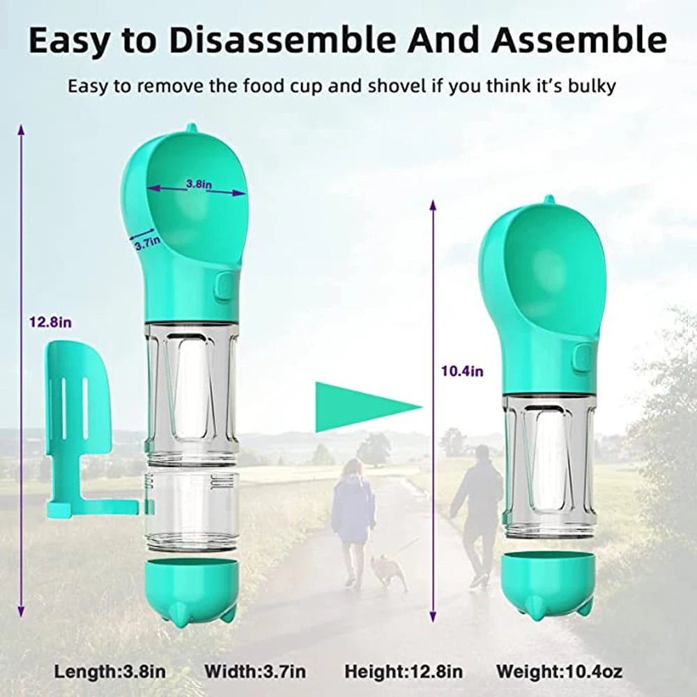 Portable Pet Water Bottle with Dispenser - BeyoutifulSpot®
