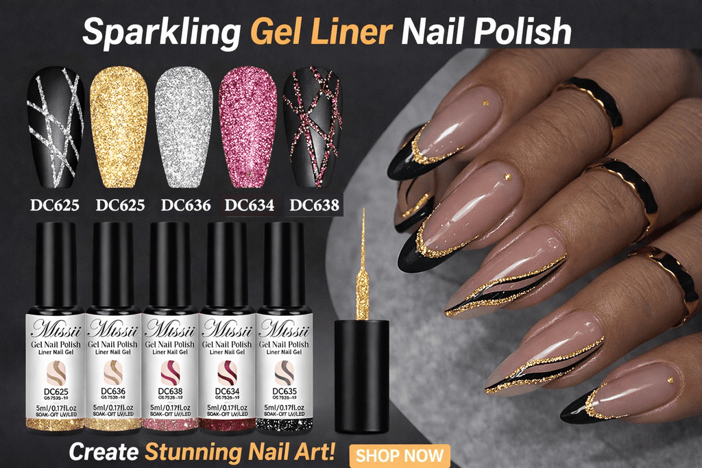 Reflective Glitter Nail Liner Set - 2/4/6pcs - BeyoutifulSpot®