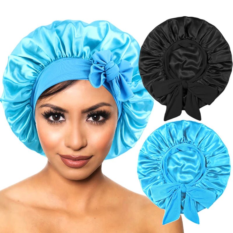 Satin Sleep Bonnet - Wide Band - BeyoutifulSpot®