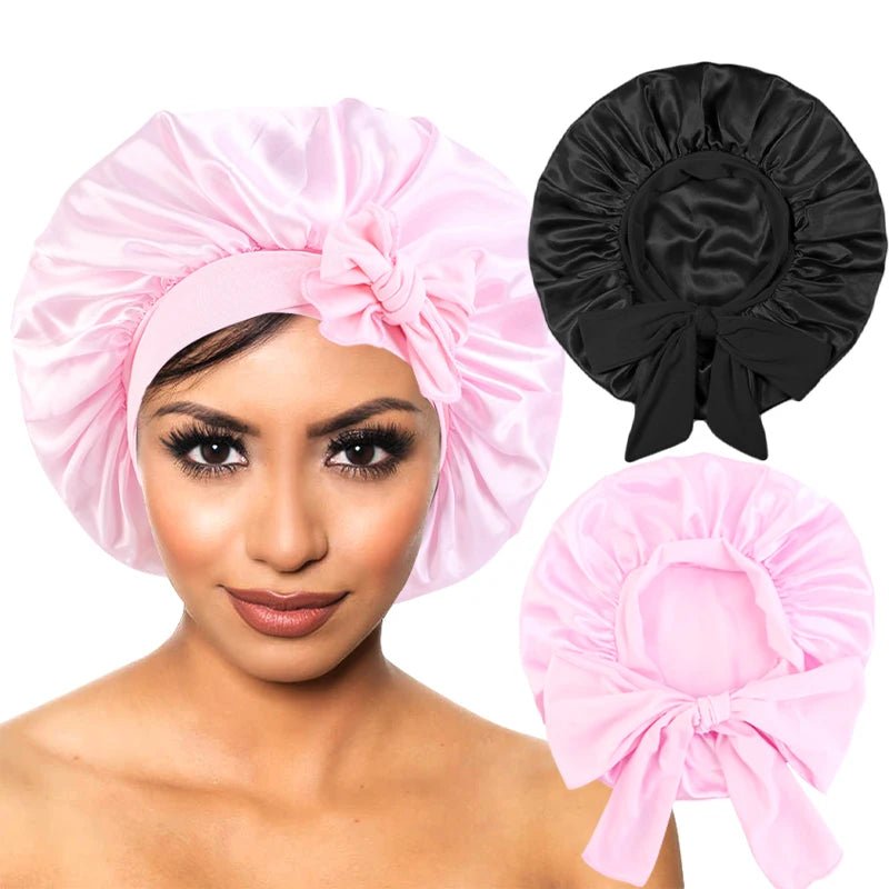 Satin Sleep Bonnet - Wide Band - BeyoutifulSpot®