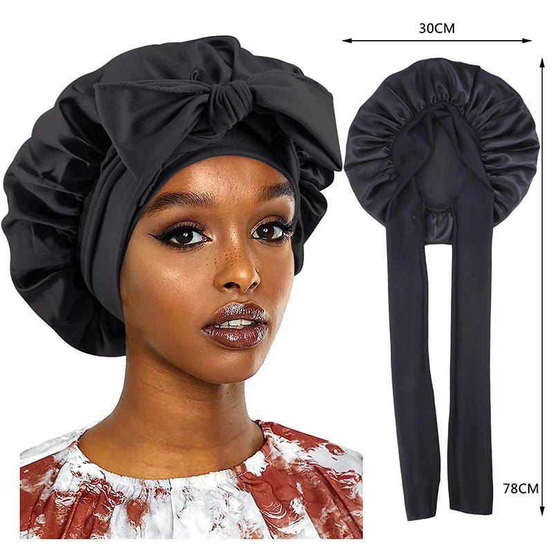 Satin Sleep Bonnet - Wide Band - BeyoutifulSpot®