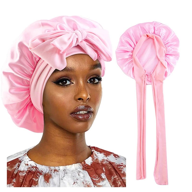 Satin Sleep Bonnet - Wide Band - BeyoutifulSpot®