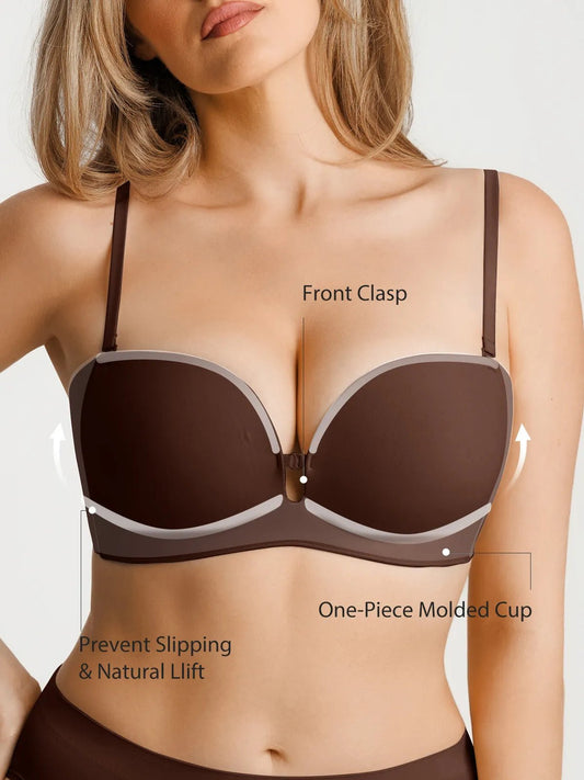 Seamless Ice Silk Bra | Wireless Front-Closure Comfort | BYS - BYS
