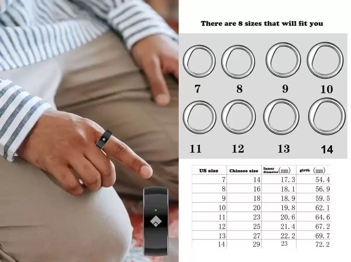 Smart Tasbih Counter Ring - Digital Zikr Tracker with Qibla Finder - BeyoutifulSpot®