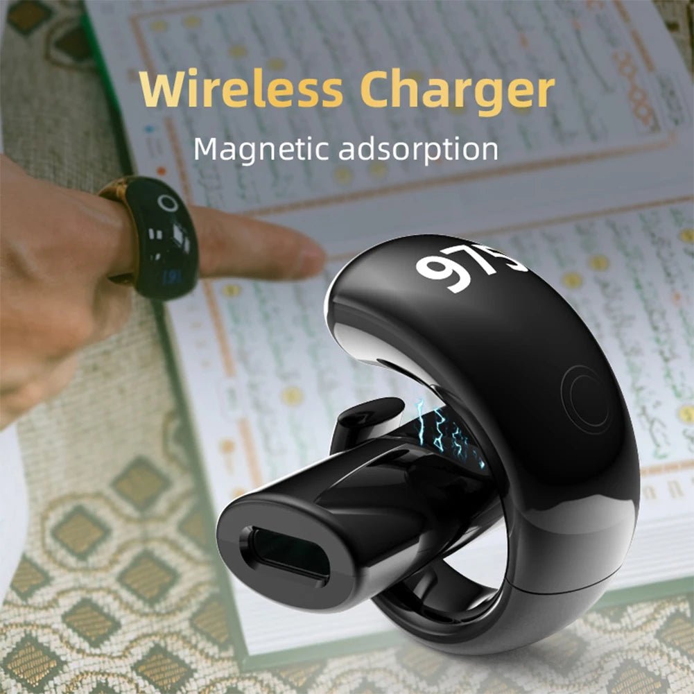 Smart Tasbih Ring - Waterproof Prayer Reminder & Digital Counter - BeyoutifulSpot®