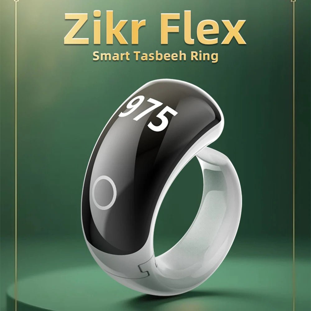 Smart Tasbih Ring - Waterproof Prayer Reminder & Digital Counter - BeyoutifulSpot®