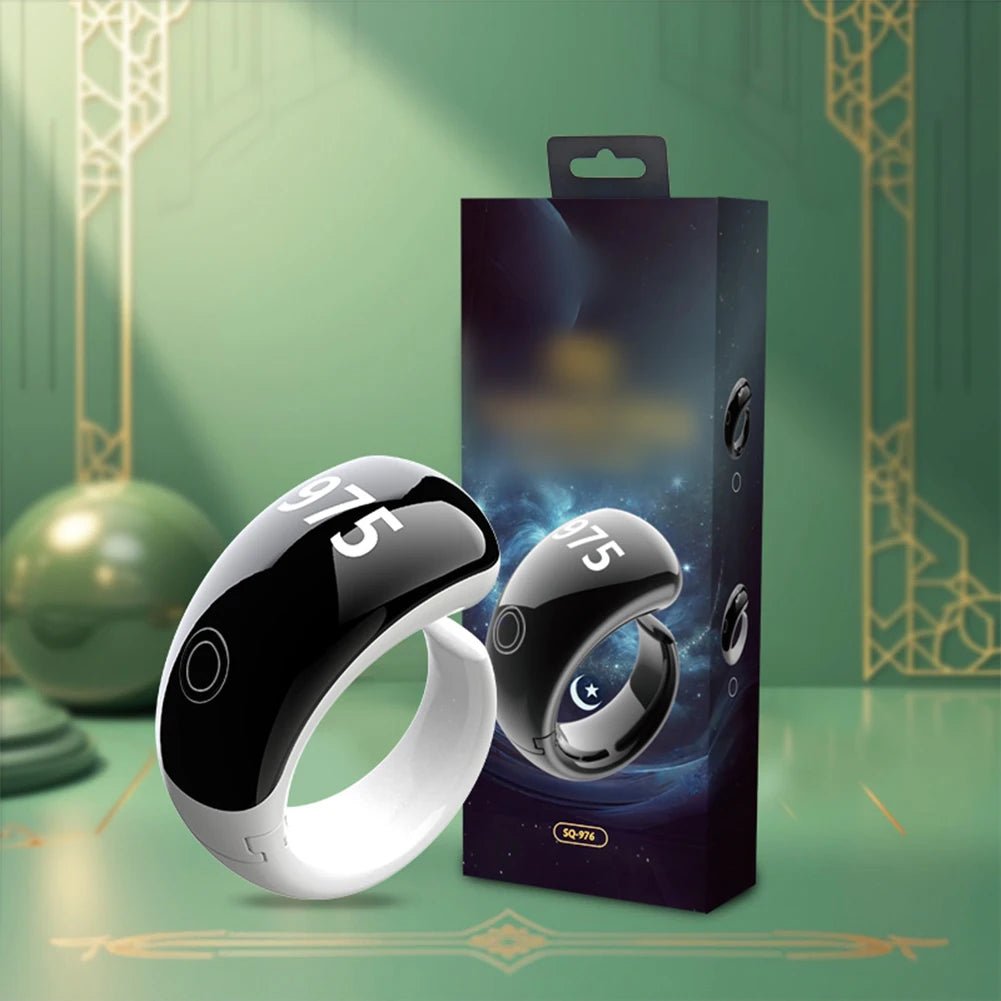 Smart Tasbih Ring - Waterproof Prayer Reminder & Digital Counter - BeyoutifulSpot®