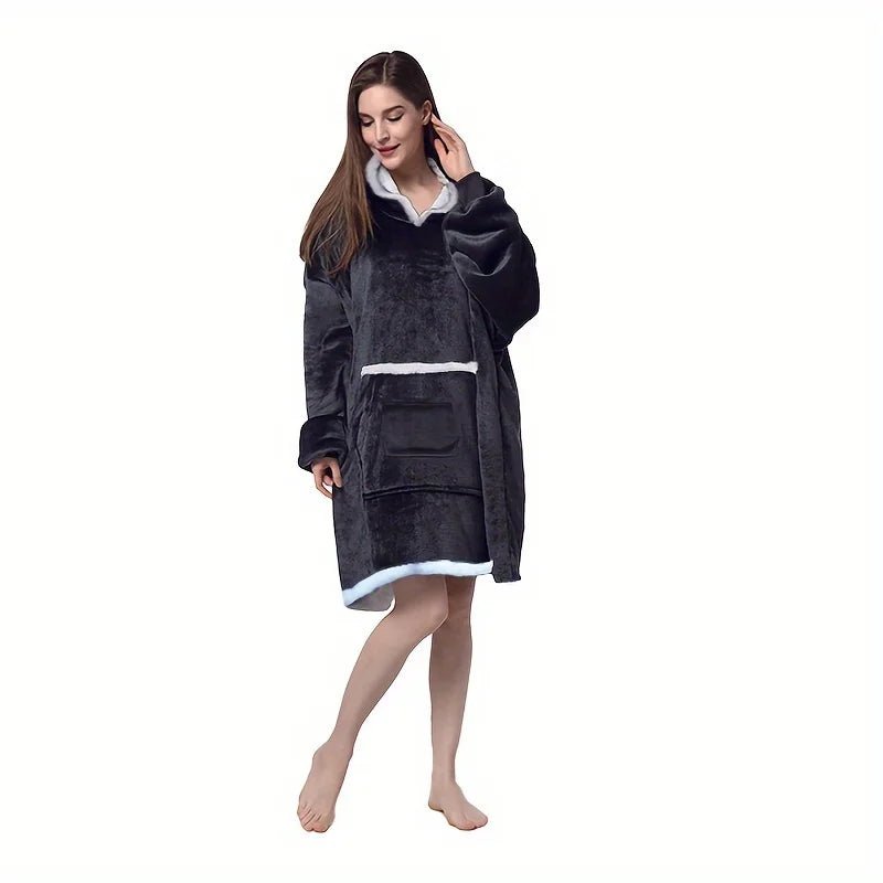 Ultra - Soft Wearable Blanket Hoodie – Premium Winter Comfort - BeyoutifulSpot®