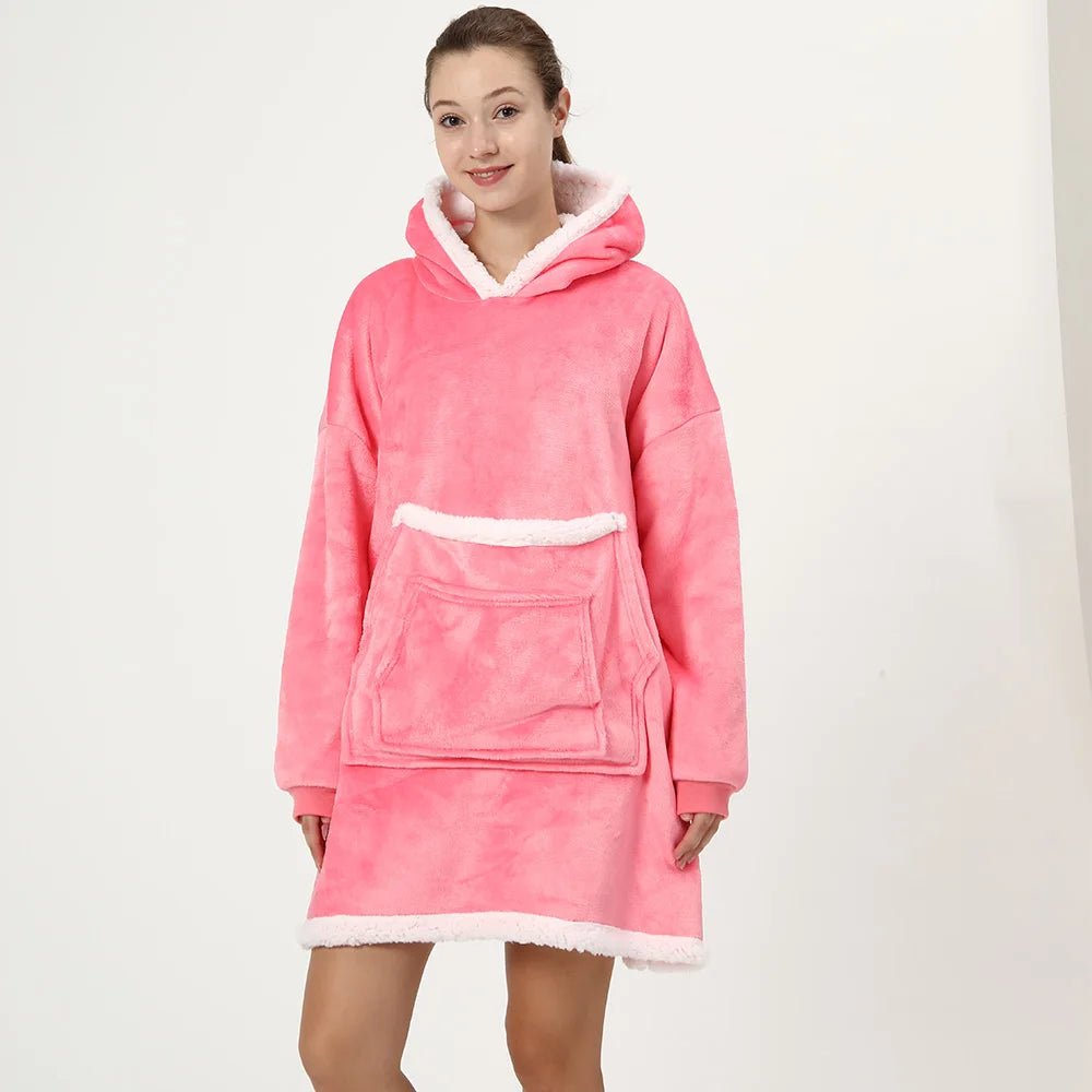 Ultra - Soft Wearable Blanket Hoodie – Premium Winter Comfort - BeyoutifulSpot®