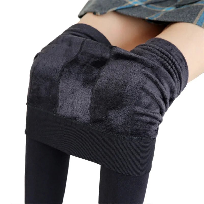 Winter Warm Velvet Leggings - High Waist Stretchy Fleece - Lined Leggings for Women - BeyoutifulSpot®
