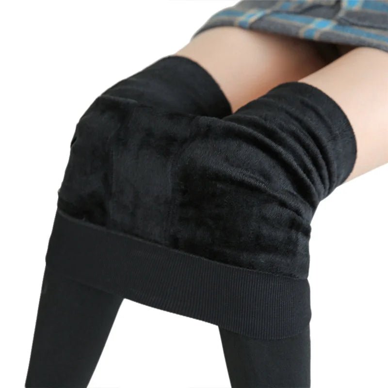 Winter Warm Velvet Leggings - High Waist Stretchy Fleece - Lined Leggings for Women - BeyoutifulSpot®