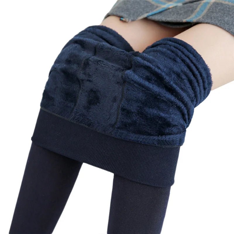 Winter Warm Velvet Leggings - High Waist Stretchy Fleece - Lined Leggings for Women - BeyoutifulSpot®